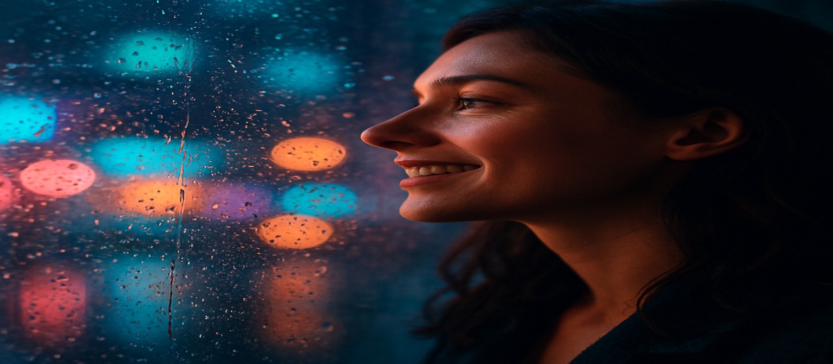 উজ্জ্বল গেমিং প্ল্যাটফর্মের পরিবেশে আর্কেড মেশিনের পাশে হাসিখুশি এক তরুণী